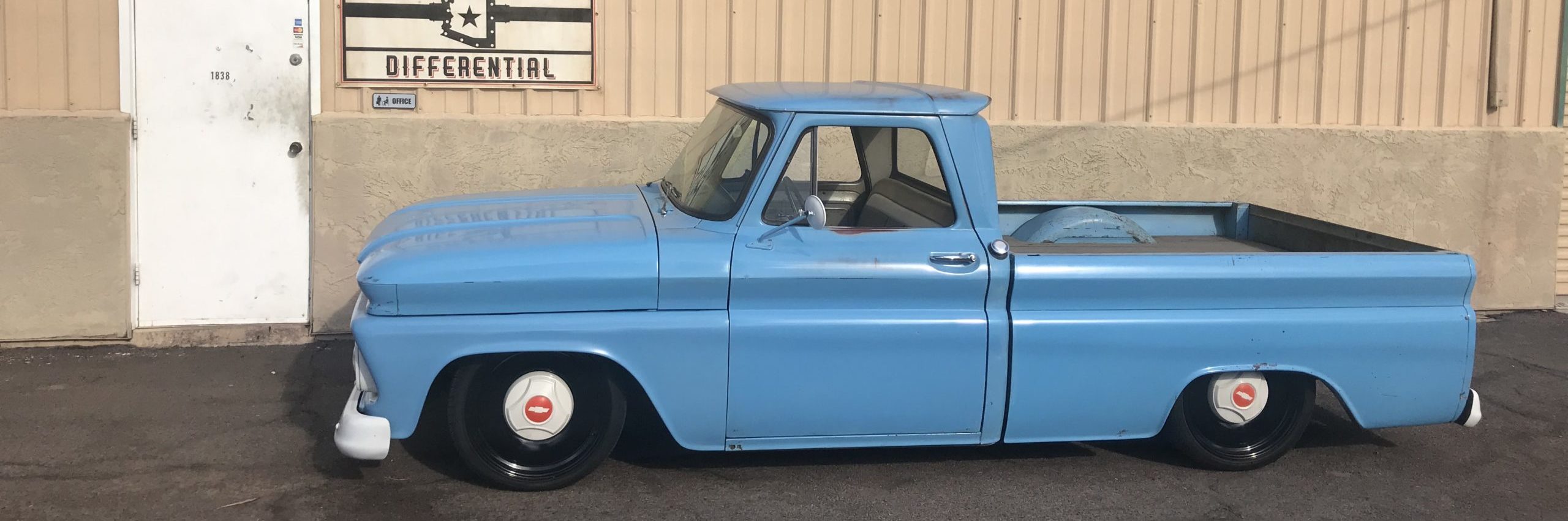 Classic Blue pick-up truck