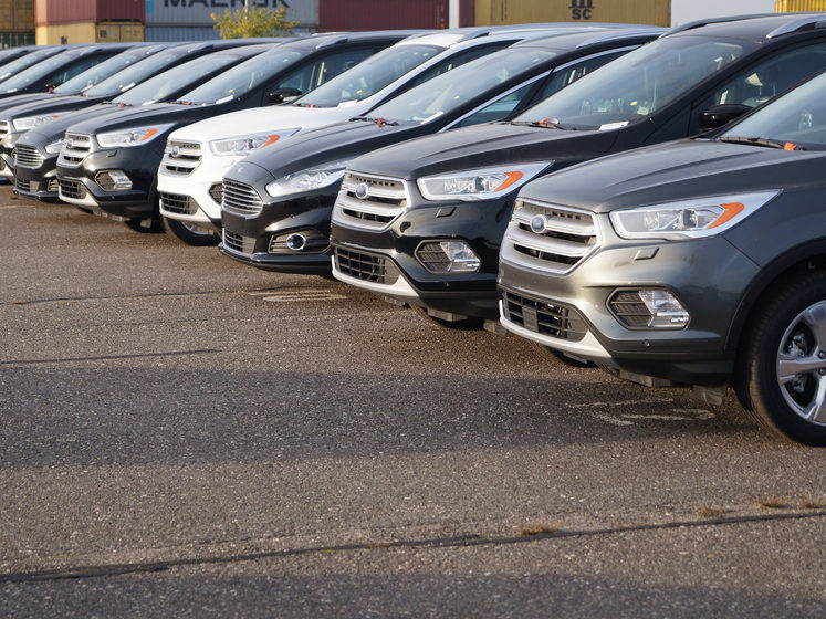 Fleet Vehicles in parking lot